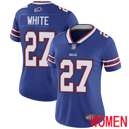 Women Buffalo Bills #27 Tre Davious White Royal Blue Team Color Vapor Untouchable Limited Player NFL Jersey